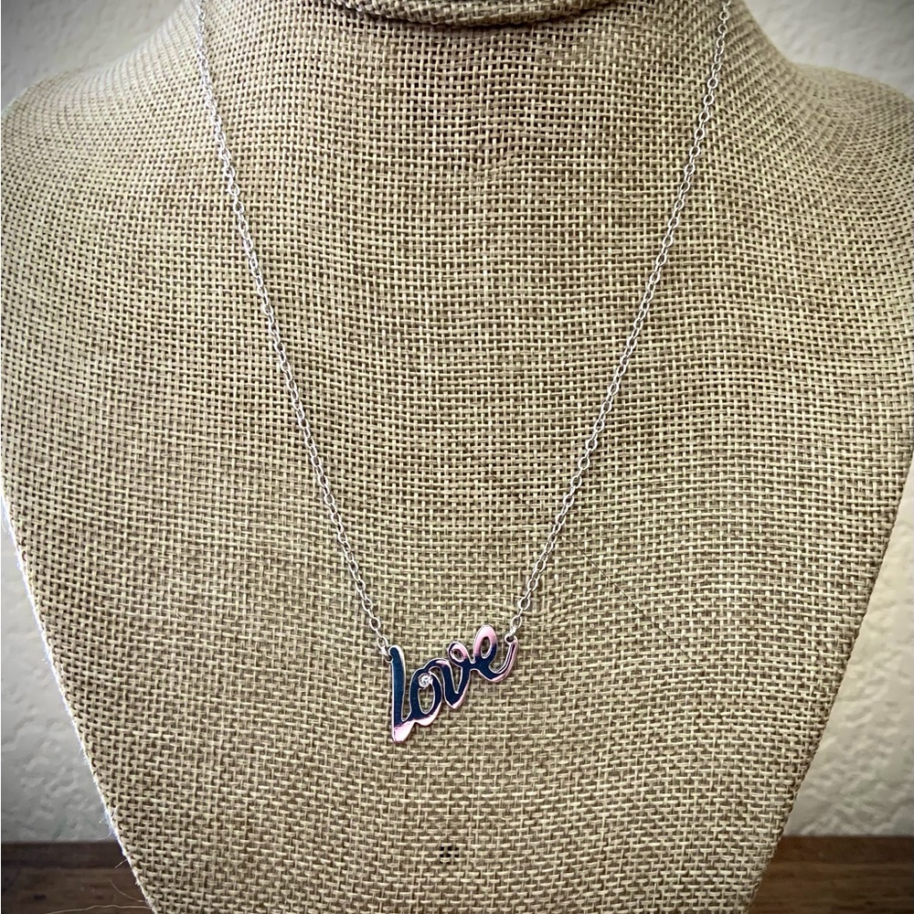 ♥️Sterling Silver LOVE Necklace